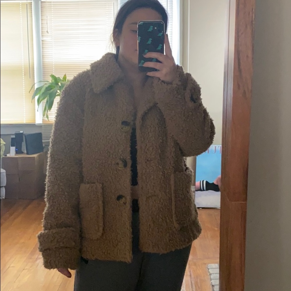 Free people teddy bear coat